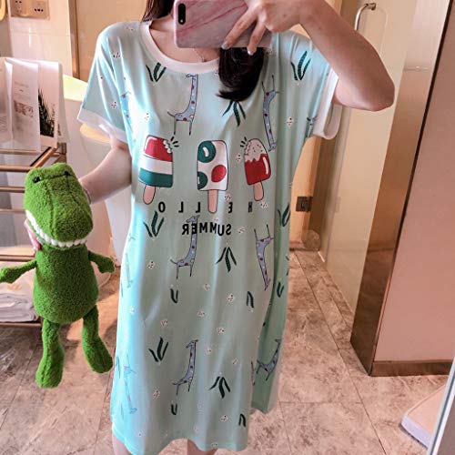 Vivitoch - Pijama de manga corta para mujer, diseño de jirafa, color caramelo K