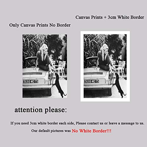 Wall Art Brigitte Bardot Poster Movie Star Actress Model Canvas Painting Carteles e Impresiones para la habitación Decoración Decorativa para el hogar60x75cm