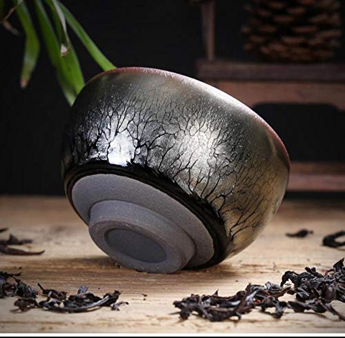 Warmwin 50/60/80/90 ml Taza de té de cerámica Taza de glaseado con Hielo Agrietado Juego de té de Kung Fu Chino Porcelana técnica Tradicional Taza de té Juego de té Cuenco 18 81x41mm 50ml