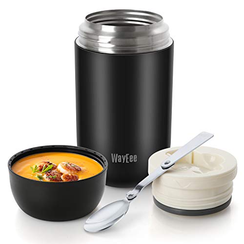 WayEee Termo para Comida 710ml Botella Aislada de Acero Inoxidable Aislada para Alimentos, Beber y Sopa de los niños y Las Comidas de Adultos