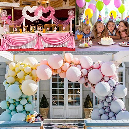 Weesey Globos Texto en alemán Alles Gute Zum Geburtstag, 100 Unidades, de látex, Multicolor, para cumpleaños, Bodas, decoración, Colores Surtidos