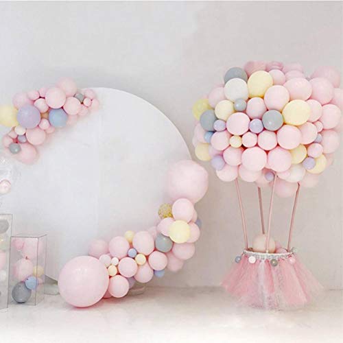 Weesey Globos Texto en alemán Alles Gute Zum Geburtstag, 100 Unidades, de látex, Multicolor, para cumpleaños, Bodas, decoración, Colores Surtidos