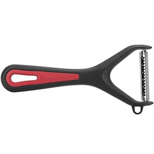 Westmark Gallant - Pelador (plástico y Acero Inoxidable), Color Negro, Rojo y Plateado, plástico, Rojo/Madera de Oveja, 15 x 6.9 x 1.8 cm