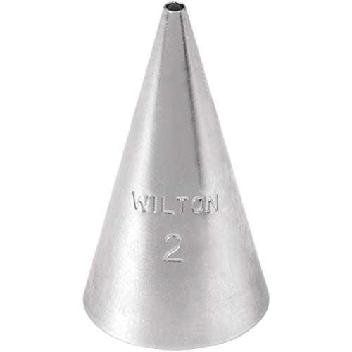 Wilton Boquilla para decoración, diseño de Redonda cardada, Plateado, Centimeters