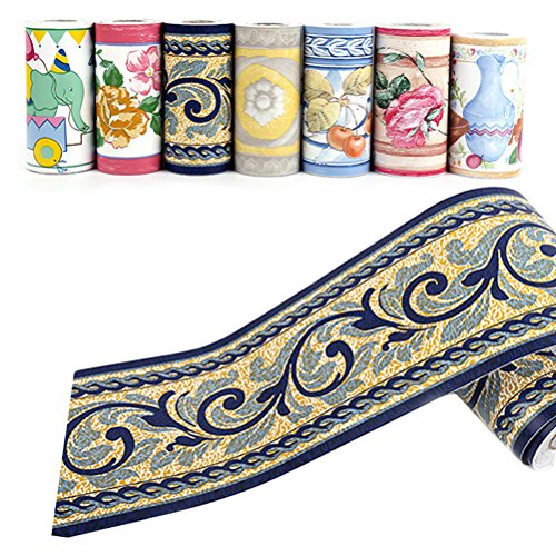 WINOMO - Cenefa autoadhesiva para decoración de pared de cocina, baño, 10 m x 10,6 cm