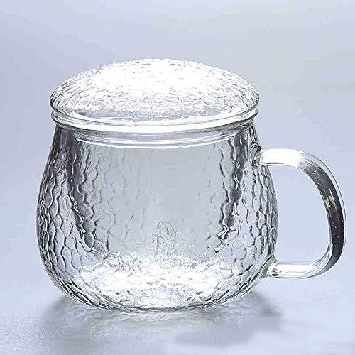 WLGQ Juego de té Europeo, Martillo japonés de Tres Piezas, Taza de té con Tapa, con Filtro, patrón de Martillo de Marca de té, Taza de té Verde, té de la Tarde, Fiesta, Regalo, a