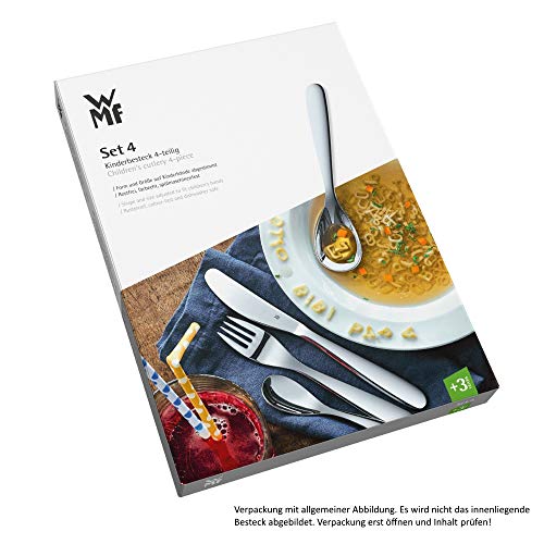 WMF Gourmet Plus Cubertería Infantil, Acero Inoxidable Pulido
