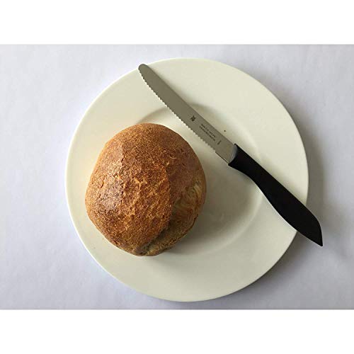 WMF - Juego de cuchillos de desayuno (2 piezas, 23 cm, cuchillo para panecillos, cuchillo para pan, hoja especial, mango de plástico), color rojo