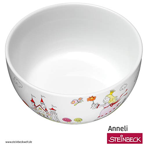 WMF Princesa Anneli - Cuenco para niños para cereales de porcelana, Ø13,8cm, altura 6,0 cm (WMF Kids infantil)
