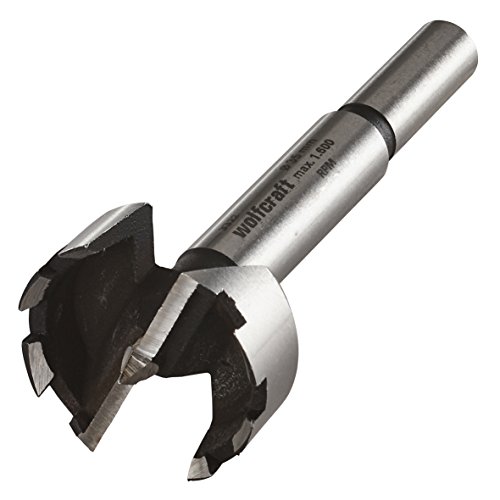Wolfcraft 113200 8728000-1 Broca Forstner CV + Plantilla de Marcado para bisagras 26 + 35 mm diam. 35 x 90 mm, 35mm
