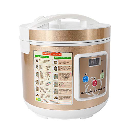 WUPYI2018 Fermentador de ajos negro, 90 W, máquina de fermentación inteligente para el hogar, DIY Zymolysis Pot, capacidad 5 L