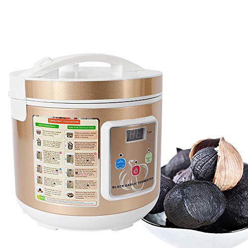 WUPYI2018 Fermentador de ajos negro, 90 W, máquina de fermentación inteligente para el hogar, DIY Zymolysis Pot, capacidad 5 L