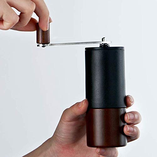 WWY Manual Molinillo de café de Mano Portable del Molino de café de molienda de Acero Núcleo de la manivela Ajustable Molino Perfecto for su hogar, Oficina o de Viaje