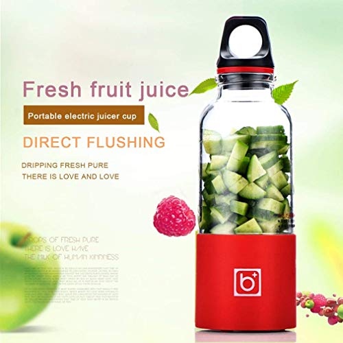 WZLJW Exprimidor eléctrico Copa Mini portátil Recargable Exprimidor Batidora Tamiz exprimidor de Frutas Jugo de Naranja Extractor - Rosa, a2 ggsm (Color : Reda1a83, Size : A60)