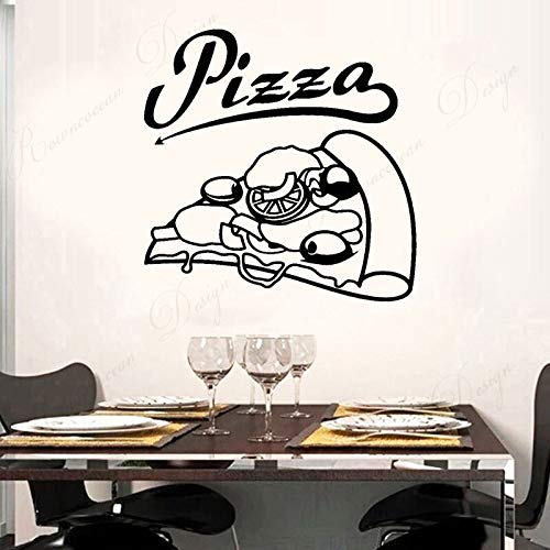 wZUN Pizza Italiana, Comida Caliente, Tienda de Pizza, Pegatinas de Vinilo para Pared, decoración del hogar, diseño, Mural de Restaurante, 50X50cm
