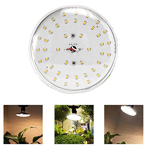 XGzhsa Bombilla Led Grow, Lampara de Cultivo, Lámpara LED Planta Bombilla Espectro Completo para Plantas de Interior Flor de Cultivo hidropónico Crecimiento de Plantas de Invernadero (E27, 18W)