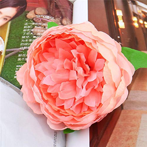 xiaokeai Estilo Chino, idílico, pequeña Cabeza de Flor de peonía-Cabeza de Flor de peonía pequeña China - harina de Carne Flor Artificial,Flor Artificial para Decoracion
