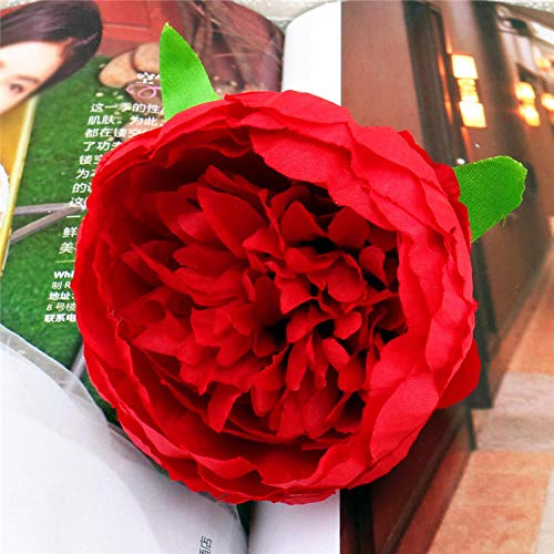 xiaokeai Estilo Chino, idílico, pequeña Cabeza de Flor de peonía-Cabeza de Flor de peonía pequeña China - harina de Carne Flor Artificial,Flor Artificial para Decoracion
