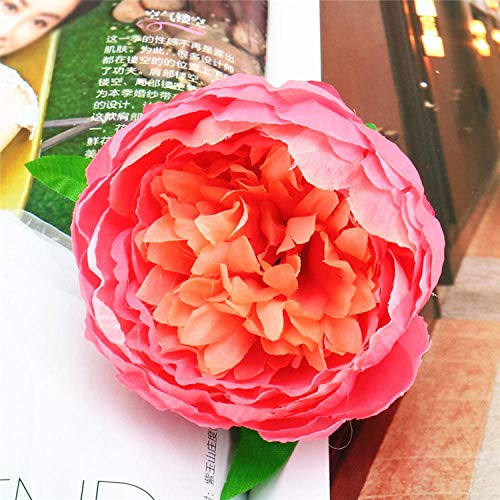 xiaokeai Estilo Chino, idílico, pequeña Cabeza de Flor de peonía-Cabeza de Flor de peonía pequeña China - harina de Carne Flor Artificial,Flor Artificial para Decoracion