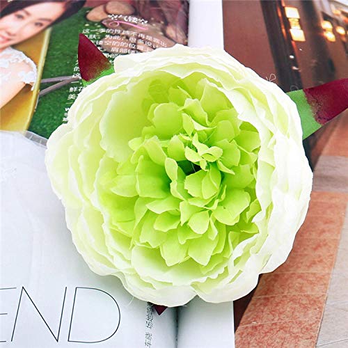 xiaokeai Estilo Chino, idílico, pequeña Cabeza de Flor de peonía-Cabeza de Flor de peonía pequeña China - harina de Carne Flor Artificial,Flor Artificial para Decoracion