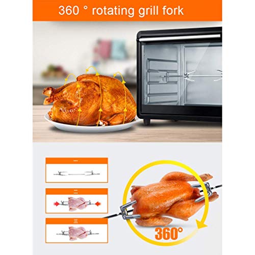 XLAHD Mini Cocina con Horno, Horno Doble de 60 l, Perilla, fácil de operar, Ahorra Tiempo y energía, el Control de Temperatura Independiente de Las tuberías Superior e Inferior es un Buen ayudante