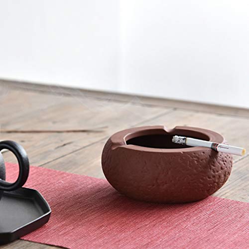 XZPENG Bandeja Inicio Cenicero de cerámica del Ornamento Ash con Patas de Escritorio for Office Bar al Aire Libre de Interior 12X5.5cm Sala de Estar, Mesa de café, Oficina.