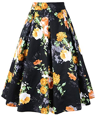 Yanlian Falda Corta Vintage Mujer Enaguas Plisada Falda Mujer Elástica Plisada Básica Patinador Multifuncional Corto Falda 3 S
