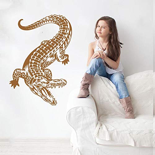 yaonuli Cocodrilo Etiqueta de la Pared decoración Pegatina Vinilo removible Etiqueta de la Pared de Fondo para el hogar decoración de la Pared wallpaper42X45cm