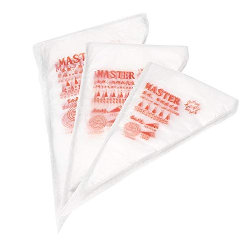 Ybqy Herramientas 100pcs de la categoría alimenticia de plástico desechable de tuberías Manga pastelera de Boquilla Pasta de azúcar Que adorna extremidades de los Pasteles de la Magdalena