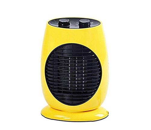YGB Calentador de Ventilador Vertical eléctrico, Mini Calentador eléctrico de Oficina Vertical, Filtro, un radiador silencioso, Calentador Amarillo de 1800 W