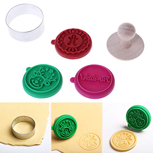Yintiod - Juego de 3 moldes de galletas con forma de chocolate