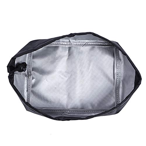 Ymiko 20x15x8cm 420D Paño Oxford Resistente al Agua Freidora Cubierta de Polvo Freidora Cubierta de la máquina Freidora Cubierta Protectora Externa para Uso doméstico(Negro)