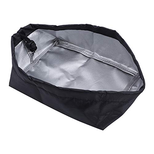 Ymiko 20x15x8cm 420D Paño Oxford Resistente al Agua Freidora Cubierta de Polvo Freidora Cubierta de la máquina Freidora Cubierta Protectora Externa para Uso doméstico(Negro)