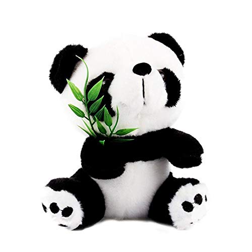 Yosoo 15 cm Cute Panda con bambú oso de panda de peluche Panda de peluche de animal oso panda de peluche Animal muñeca juguetes regalo Panda juguetes para niños