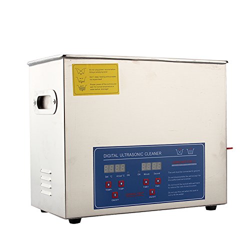 Yosoo Limpiador por ultrasonidos, ultrasonidos baño ultrasonidos dispositivo con pantalla digital y cesta para gafas, joyas, relojes, collar, 10L