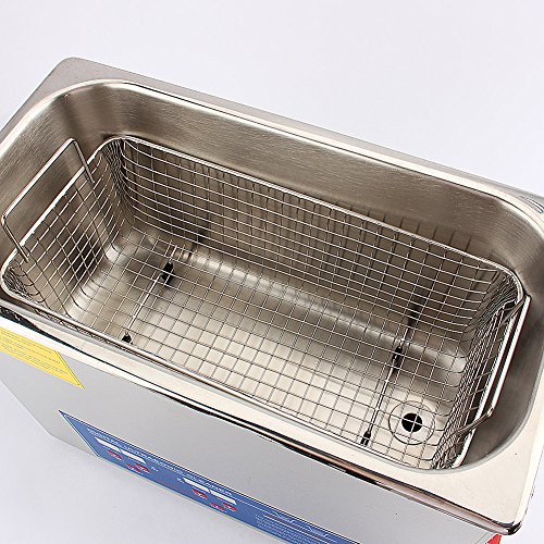 Yosoo Limpiador por ultrasonidos, ultrasonidos baño ultrasonidos dispositivo con pantalla digital y cesta para gafas, joyas, relojes, collar, 10L