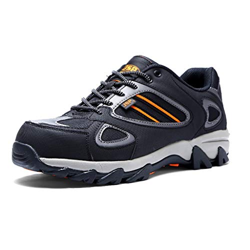 Zapatos de seguridad Formadores de los hombres de seguridad del dedo del pie Botas Zapatos distribuidor inoxidable y acero de trabajo media suela zapatos ligeros y transpirables zapatos de trabajo ref