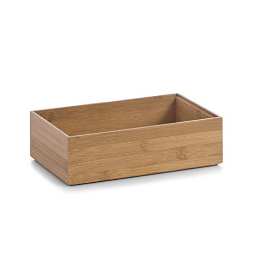 Zeller 13332 Caja para Poner Orden, Madera, Marrón, 23x15x7 cm