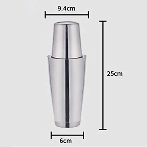 Zidao Camarero Establece Barkeeperfür Profesional y Bares de la Familia de Otro Modo Boston Acero Inoxidable coctelera Estilo Europeo del Bar,Plata