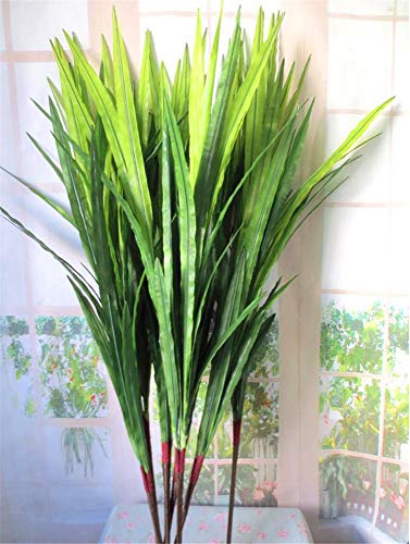 ZJJZH Flores Decorativas Artificiales Rama Grande sobre la gelatina simulación de Hojas de orquídeas 21 Piezas de Hojas de orquídeas decoración de Flores Falsas Planta arreglo Floral Hojas Verdes