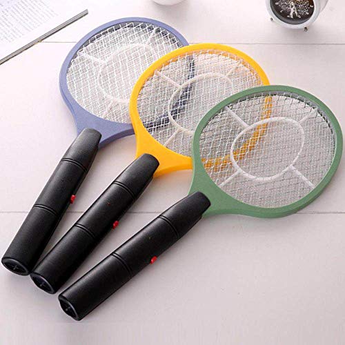 ZKYXZG Matamoscas eléctrico Insecto casero eléctrico Mata Moscas Swatter Tres Capas Malla Bug Mosquito Raqueta, Color Aleatorio