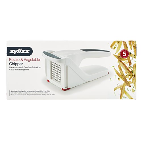 Zyliss ZA E910025 Astilladoras de Patatas, Blanco, Acero Inoxidable, 25,5 x 14 x 13 cm