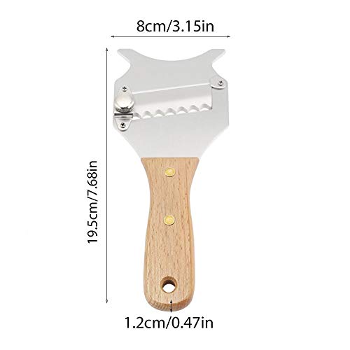 Zyyini Máquina para Cortar Queso, máquina de Afeitar de Chocolate de Hoja Ajustable de trufa de Acero Inoxidable para máquina de Cocina