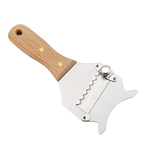 Zyyini Máquina para Cortar Queso, máquina de Afeitar de Chocolate de Hoja Ajustable de trufa de Acero Inoxidable para máquina de Cocina