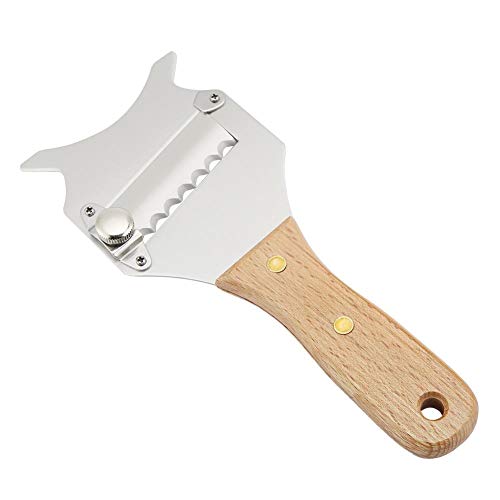 Zyyini Máquina para Cortar Queso, máquina de Afeitar de Chocolate de Hoja Ajustable de trufa de Acero Inoxidable para máquina de Cocina