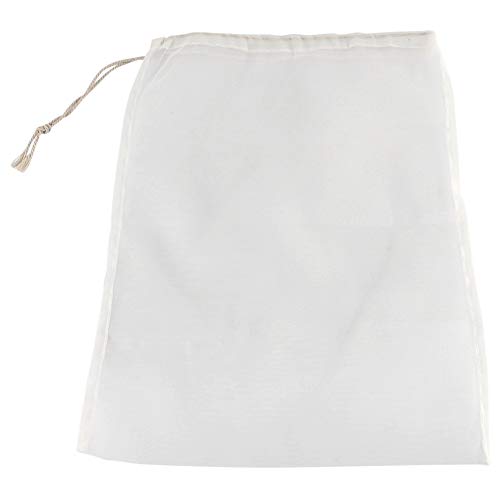 100 Mesh Food Grade Wine Filter Bag Reutilizable Home Brew Cerveza Fabricación Extra Fina Extracción Saco Mejor Filtrar Alimentos Tuerca Leche Necesidades Elaboración Cerveza(20x30cm)