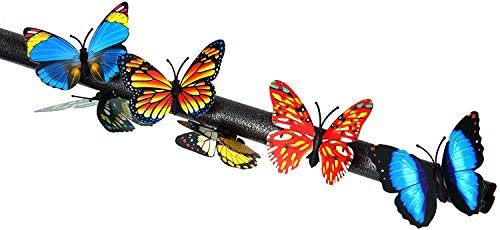 20 piezas 3D PVC mariposa imán de pared decoración con imanes de nevera (color al azar)