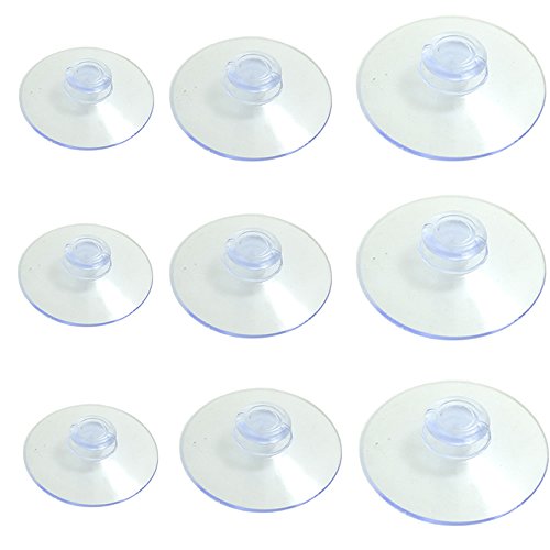 30pcs 40mm/30mm/20mm Ventosas Transparentes de Plástico sin Ganchos Ventosa de Aire Fuerte para Baño Cocina Hogar Oficina