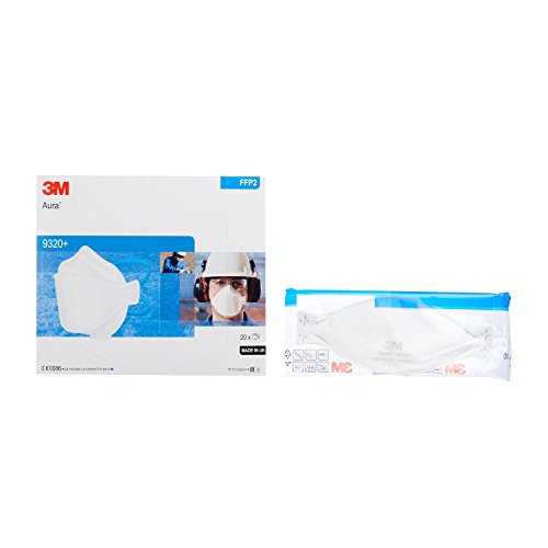 3M Aura 9320+ Mascarilla autofiltrante para partículas FFP2 sin válvula (20 pack)