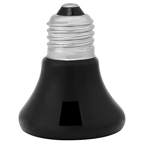 50-100W Emisor de cerámica infrarrojo Luz de calor Mascota criadora Reptil Calentador Lámpara Bombilla para lagartos Tortuga Pollo Anfibio Aves de corral（75w）